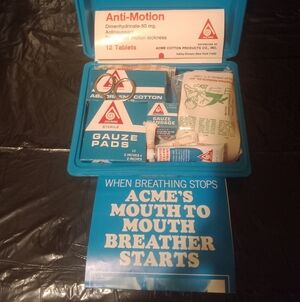 Vintage ACME Emergency Kit with Blue Case